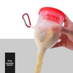 Protein Powder Portable Mini Container for Muscle-Building Powder, Nutritional Supplement Box, Fitness Supplement Storage Container