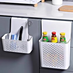 Wall-mounted storage box kitchen cabinet door inner storage rack