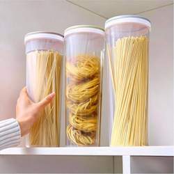 Noodle Storage Box, Grain and Noodle Storage Container, Food-Grade Sealed Container, Storage Tube, Kitchen Box for Storing Noodles
