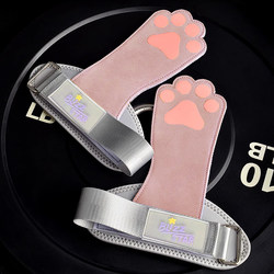 Fitness Palm Protector Leather Deadlift Assist Belt for Women, Pull-Up Grip Belt, Back Training Equipment, Rowing Wrist Support