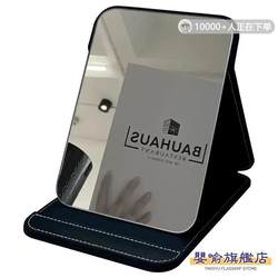ins Student Dormitory Mirror Makeup Mirror Portable Desktop Foldable High-Definition Large and Small Desktop Vanity Mirror