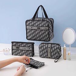 2025 New Large-Capacity Cosmetic Bag, New Waterproof and High-Looking Toiletry Bag, Multi-Functional Portable Hand-Held Toiletry Bag