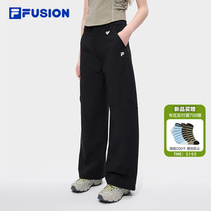 
FILA FUSION Fila trendy brand women's sports trousers 2026 summer new style simple casual loose scimitar pants
