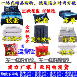 Summer, summer, air conditioning quilt with thickened quilt in winter, double single bedding quilt full set six-piece set
