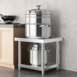 Thickened Stainless Steel Microwave Rack Kitchen Storage Rack Restaurant Countertop Vegetable Cutting Oven Storage Rack Multi-Layer