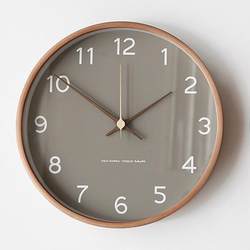 Nordic Solid Wood Wall Clock for Living Room, Modern Minimalist Creative Clock, Chinese-Style Bedroom Clock, Stylish and Unique Wall Clock for Home Use