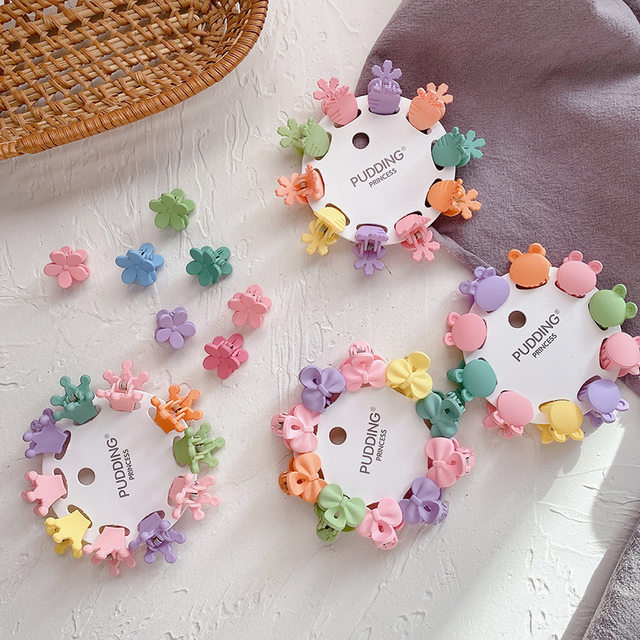 Korean candy-colored cute mini small children's grab clip solid color princess sweet broken hair clip Korean style hair accessories