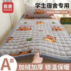 Yalu Winter Milk Velvet Mattress, Special for Student Dormitories, Single Soft Mattress, Thickened Warm Bed Mattress, Blanket