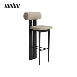 Solid Wood Home Bar Stool, French Vintage Island Bar Counter Chair, Bar Stool, High Stool, Home High Chair