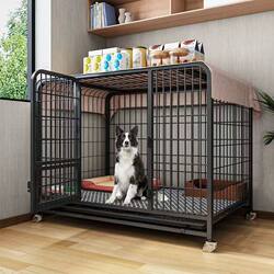 Dog Cage for Medium and Large Dogs, Indoor Separation with Toilet, Suitable for Border Collies, Golden Retrievers, Bichons, and Small Dogs