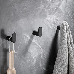 Stainless steel hook adhesive strong door no punching simple entrance wall single hook bathroom toilet towel hook