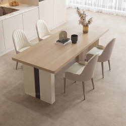 Italian minimalist dining table and chair combination modern simple home rectangular slate dining room large square meter table