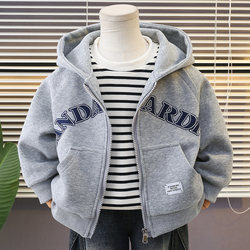 Boys' Sports Jacket with Hood, Spring and Autumn 2026 New Style, Children's Spring Clothing, Baby Boys' Spring Outfit, Stylish and Trendy