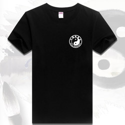 Chenjiagou Tai Chi Men's and Women's T-Shirt Short-Sleeved Tai Chi Uniform Martial Arts Practice Clothing Cultural Shirt Pure Cotton Morning Exercise Clothing Half-Sleeve