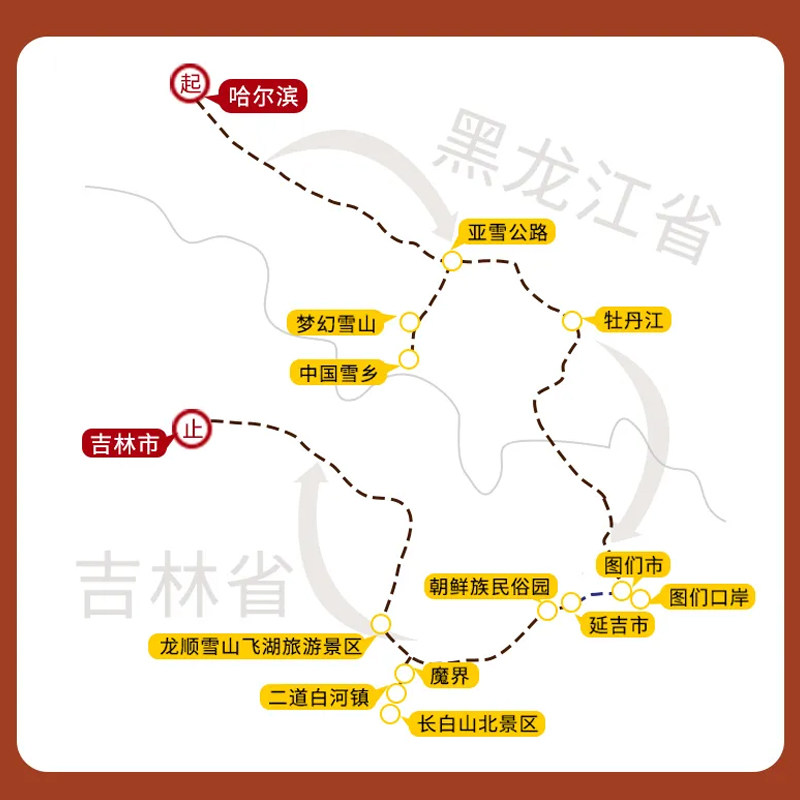 飞猪2-28人团东北旅游7天6晚跟团游哈尔滨雪乡长白山天池温泉滑雪