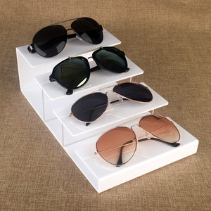 Acrylic stepped lenses display rack sunglasses sunglasses jewelry multi -layer show props glasses shop counter rack