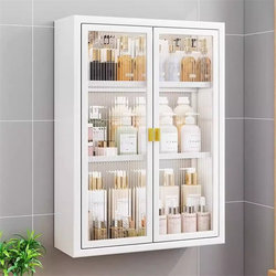 Bathroom Storage Rack, Wall-Mounted, No-Drill, Toilet, Bathroom, Washroom, Washbasin, Multifunctional Storage Cabinet
