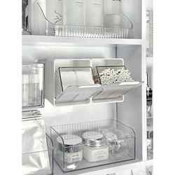 Mirror cabinet storage box bathroom wall-mounted cotton swab makeup remover towel storage powder puff lipstick organizer bathroom box