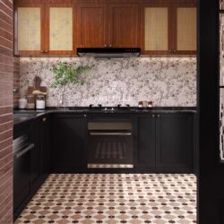Retro Style 200 Tiles American Kitchen Tiles French Kitchen Bedroom Living Room Non-Slip Wear-Resistant Floor Tiles