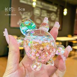 2026 New Creative Quicksand Glitter Turtle Office Desktop Ornaments Home Decorations Car Accessories