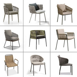 Outdoor table and chair combination courtyard leisure rattan chair dining terrace balcony outdoor chair garden cafe rattan chair