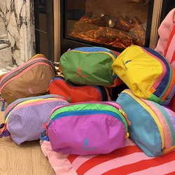 Po Glow Dopamine 4L Color Alpaca Makeup Bag Women's New Portable Travel Makeup Bag High-End