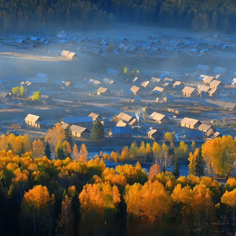 冬季滑雪新疆旅游小团阿勒泰喀纳斯禾木五彩滩6天5晚跟团游飞猪行