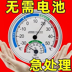 High-Precision Household Thermometer and Hygrometer, Indoor Pointer Type, Accurate Wall-Mounted Hygrometer with Clear Scale, Pendulum Type