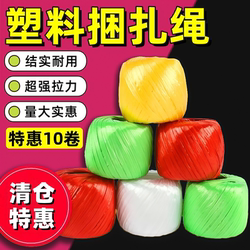 Plastic Rope Large Roll Binding Rope Packaging Rope Wholesale Packing Rope Nylon Rope Grass Binding Rope Sealing Rope Bag Sealing Rope
