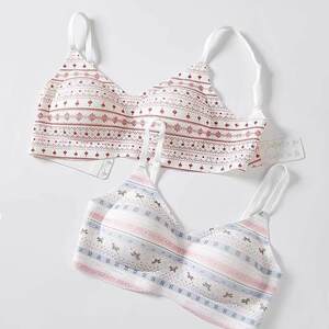 
Island underwear fee small chest push-up QXT seamless women's underwear no steel ring bra girl Er fixed cup fixed bra