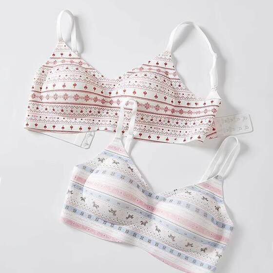 
Island underwear fee small chest push-up QXT seamless women's underwear no steel ring bra girl Er fixed cup fixed bra