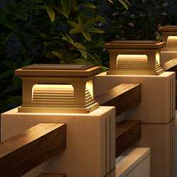 Solar energy headlights fence villa door post lights simple modern outdoor waterproof courtyard wall courtyard door post lights