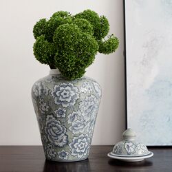Jingdezhen hand-painted Chinese-style hand-painted ceramic hydroponic vase flower arrangement decorative ornaments living room desktop storage jar retro