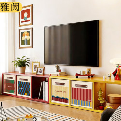 Dopamine Storage Basket Tv Cabinet Storage Fabric Foldable Living Room Grid Cabinet Toy and Miscellaneous Storage Organizer Box