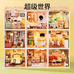 Ruotai Ruolai Super World Handmade DIY Miniature House Desktop Ornament Girl Gift Girlfriend Birthday Gift