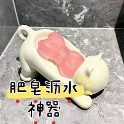 Drainage soap dish for household use without drilling holes