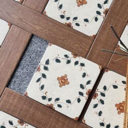 American Retro Distressed Small Tiles 200X200, South Asian Style Tiles for Dining Room, Balcony, Bathroom Tiles
