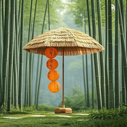 Outdoor Parasol, Folding Sun Umbrella, Straw Umbrella, Thatch Umbrella, Beach Umbrella, Scenic Spot Umbrella, Rain Umbrella, Villa Courtyard Umbrella