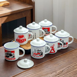 Jingdezhen City Ceramic Tableware All-Ceramic Water Cup Serving the People Cup Handmade Heatable Ceramic Cup 2025