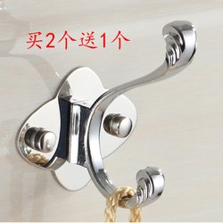 Stainless steel sticky hook strong single hook living room bathroom clothes hook door behind wardrobe wall hanging single clothes hook