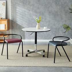 Nordic home dining chairs stackable chairs plastic wrought iron coffee shop restaurant waiting chair balcony creative leisure chair