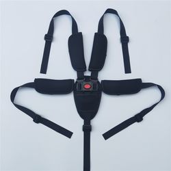 Baby stroller safety belt universal accessories rattan chair bamboo cart three-point five-point baby dining chair child seat tie rope