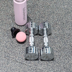 Dumbbells for Women's Home Fitness, Pure Steel Electroplated 2kg Pair, Cast Iron 3kg Kettlebells for Strength Training and Arm Slimming Equipment