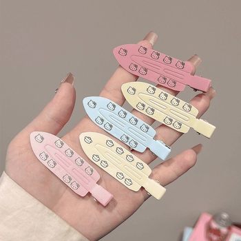 
Dopamine Cute Cat Hair Clip Women's Forehead Side Broken Hair Bangs Clip One-Word Seamless Hair Clip Duckbill Clip Hair Clip