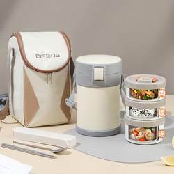 Lock&Lock Official Flagship Store Genuine 316 Stainless Steel Insulated Lunch Box for Home and Office Workers, Adult Compartmentalized Lunch Box