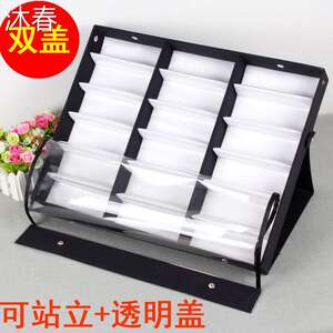 
Free shipping Glasses storage box 18-grid glasses display box Sunglasses rack Counter display rack Street stall placement box