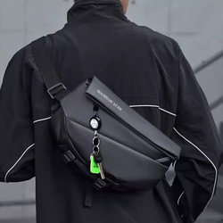 Yu Zhaolin Crossbody Bag Men's Shoulder Bag Backpack 2025 New Chest Bag Cycling Waist Bag Commuting Portable Magnetic Buckle