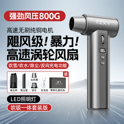 Metal Aluminum Alloy Violent Fan 40mm Ducted Brushless Motor Turbocharged High-Power Storm-Level Handheld Powerful Blower for Dust Removal, Car Washing, Snow Blowing, and Water Blowing