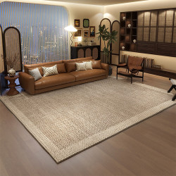 Living Room Carpet, Thickened Modern Minimalist Light Luxury Sofa Rug, Home Floor Mat with a High-End Feel, Stain-Resistant and Easy to Care For, Coffee Table Rug