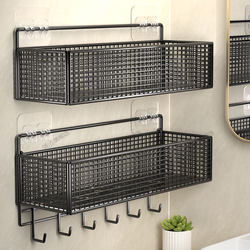 Bathroom Storage Rack, No-Drill Toilet Shelf, Wall-Mounted Storage Rack, Hanging Wall Bathroom Organizer